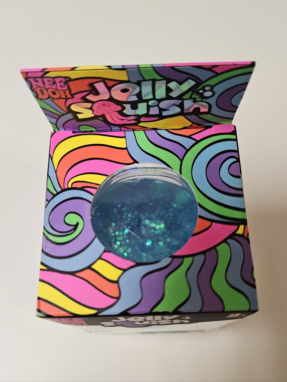 Needoh Jelly Squish Blue Jellyfish Sensory Toy Fidget New Sealed Box Authentic - Picture 6 of 11
